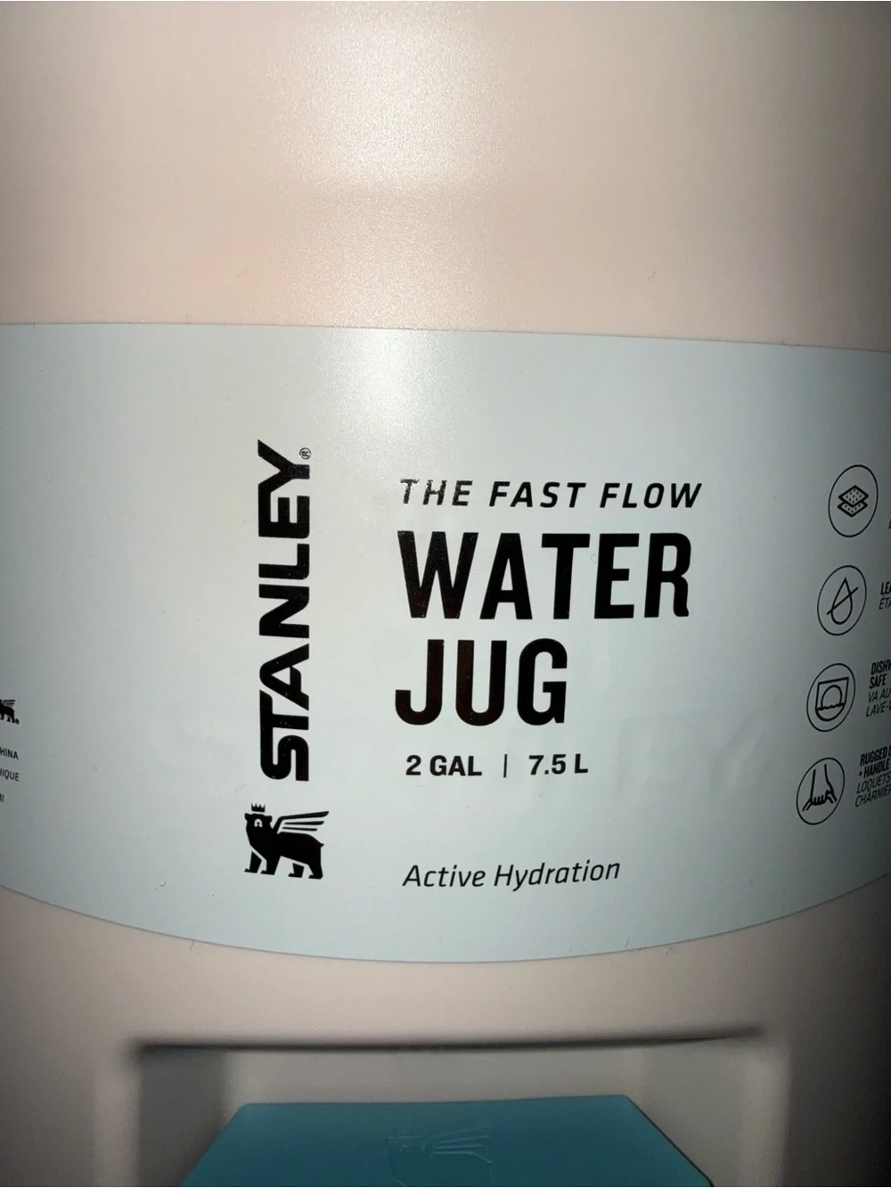 NEW STANLEY ADVENTURE FAST FLOW WATER JUG 2G PASTEL PINK BLUE GREEN NEW WITH TAG - Picture 4 of 16